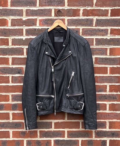 Giacca pelle allsaints uomo - pelle,
